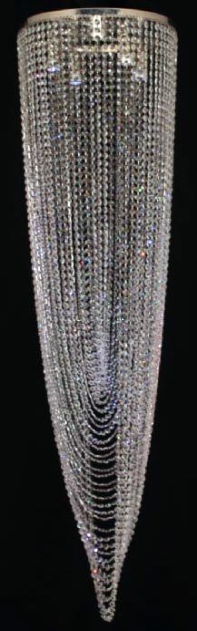 Impex Beehive 3 Light 30cm Flush Crystal Chandelier