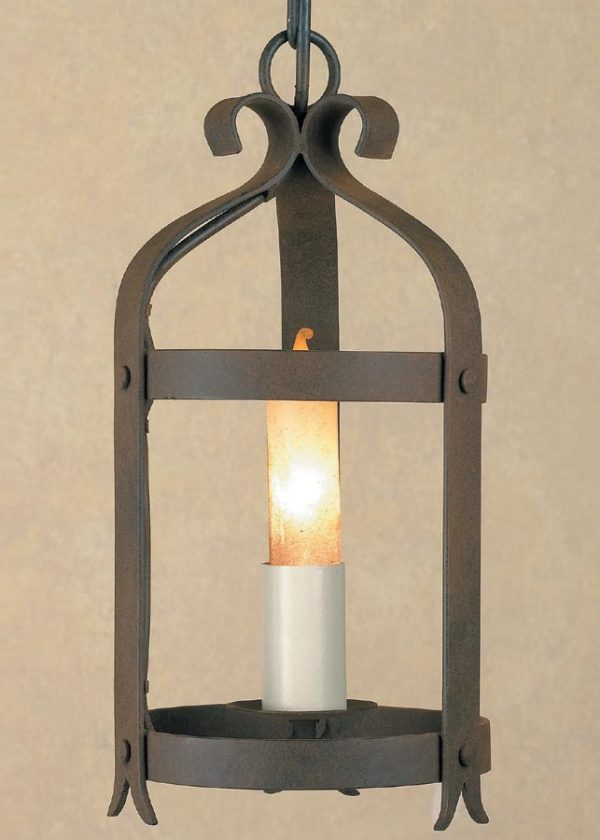 Impex Smithbrook Villa 1 Light Aged Iron Gothic Hanging Lantern