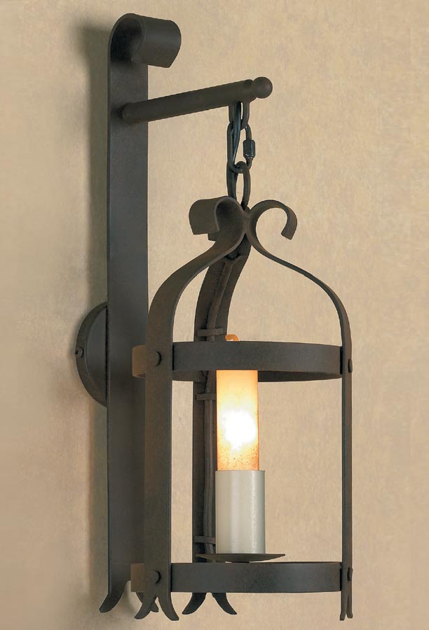 Impex Smithbrook Villa Large Aged Iron Gothic Wall Lantern