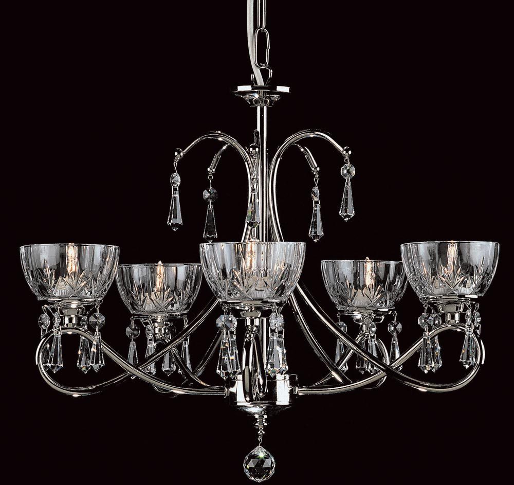 Impex Vincenza Traditional 5 Light Lead Crystal Chandelier Sth00196 Impex Vincenza Traditional 5 Light Lead Crystal Chandelier