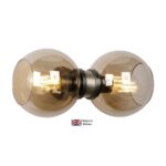 Juno Double Wall Light Solid Brass Handmade In Britain