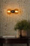 Juno Double Wall Light Solid Brass Handmade In Britain