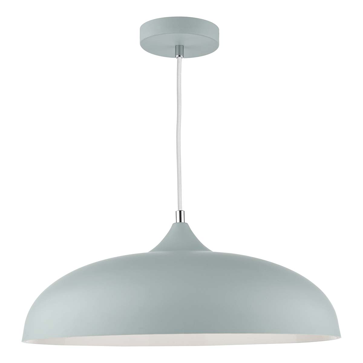 Dar Kaelan Single Light Pendant Elegant Soft Matt Grey