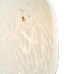 Kari 1 Light Pendant White Confetti Glass Polished Chrome