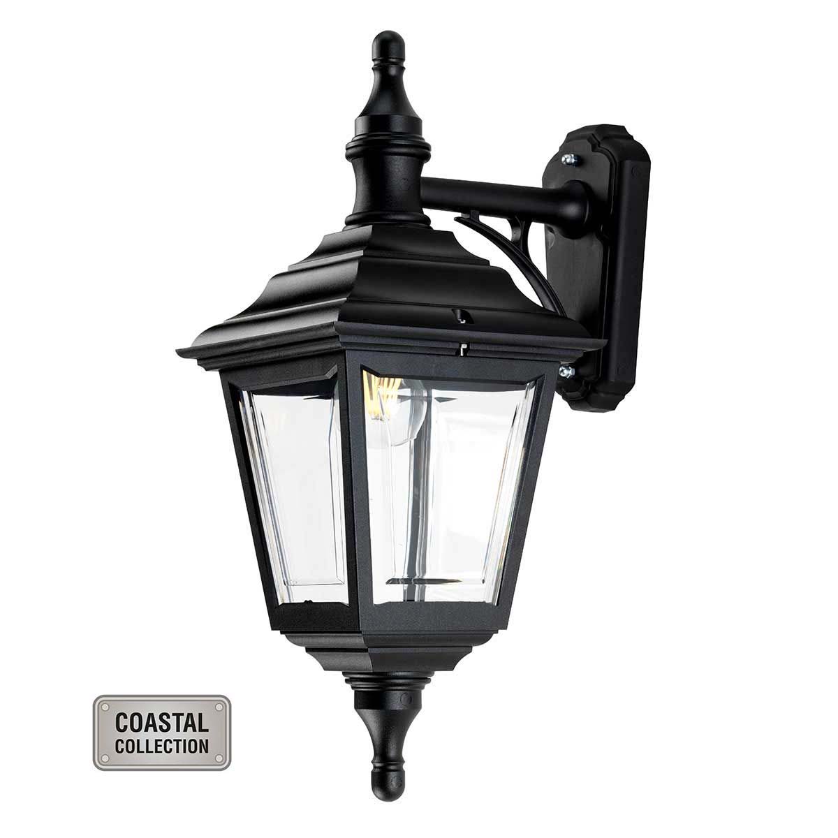 Elstead Kerry Corrosion Proof 1 Light Outdoor Wall Lantern Black