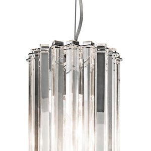 Kichler Crystal Skye 2 Light Mini Ceiling Pendant Polished Chrome IP44