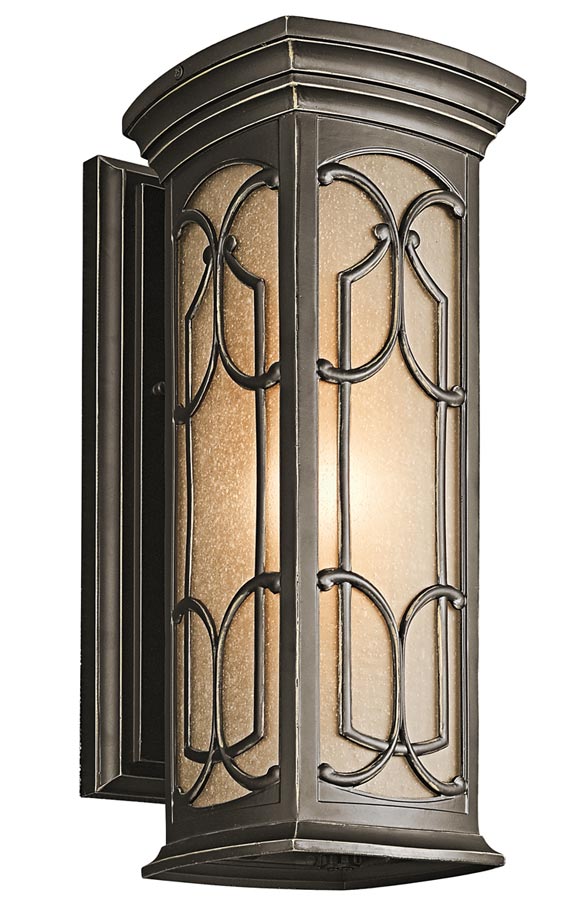 Kichler Franceasi Medium Outdoor Wall Lantern Olde Bronze