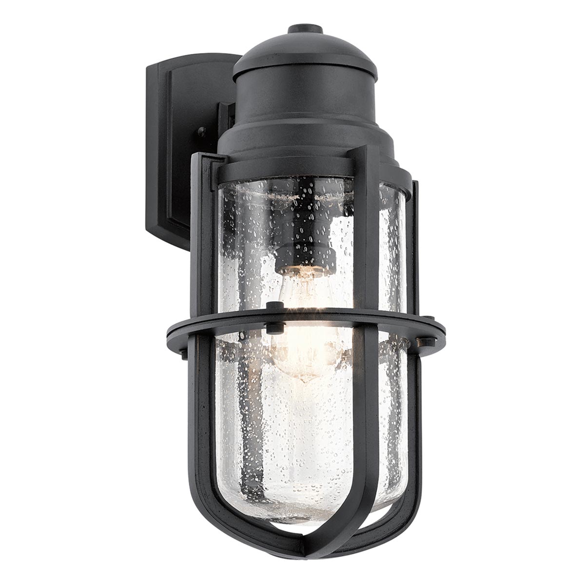 Kichler Suri Nautical 1 Light Large Outdoor Wall Lantern Textured Black