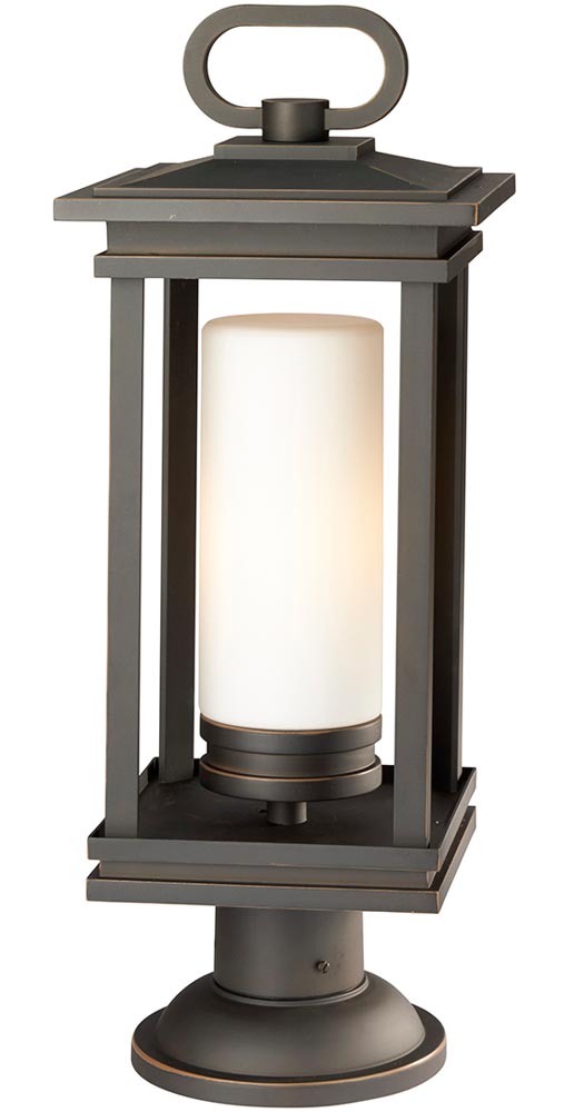 Kichler South Hope 1 Light Large Outdoor Post Lantern Rubbed Bronze