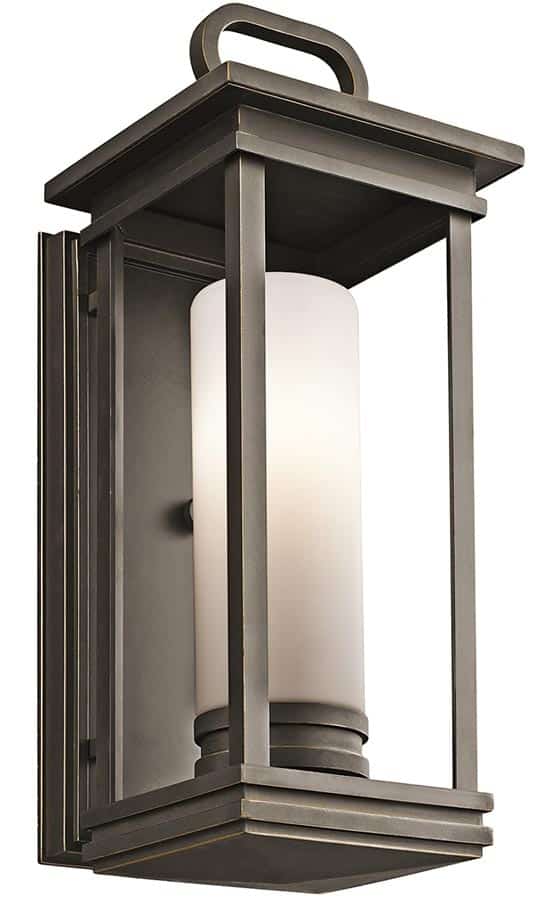 Kichler South Hope 1 Light Medium Outdoor Wall Lantern Rubbed Bronze