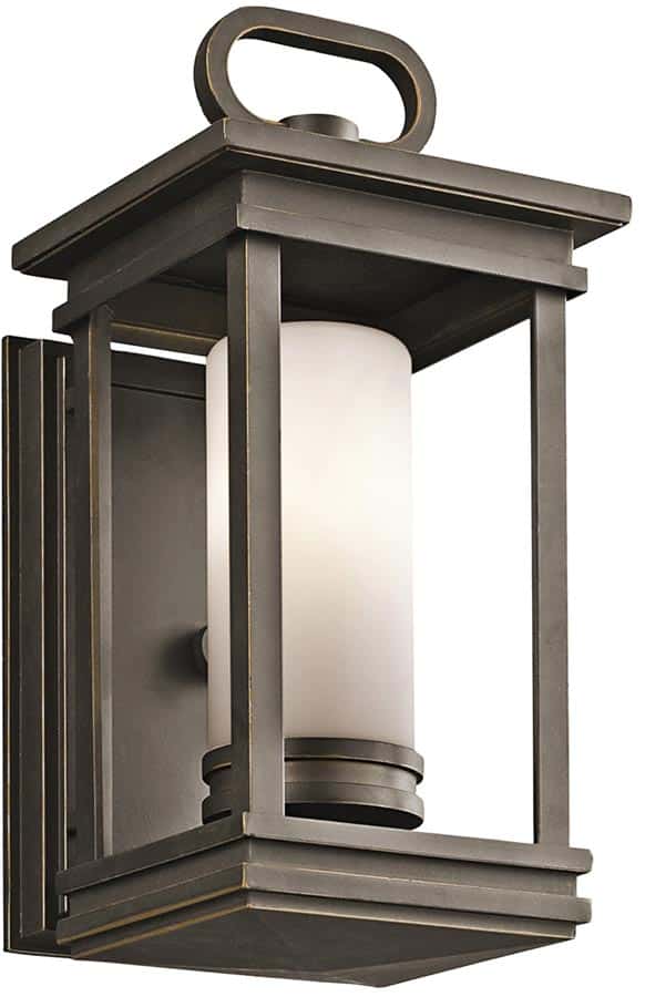 Kichler South Hope 1 Light Small Outdoor Wall Lantern Rubbed Bronze
