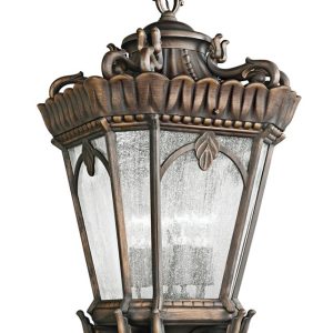 Kichler Tournai 4 Light Extra Large Hanging Outdoor Lantern Londonderry