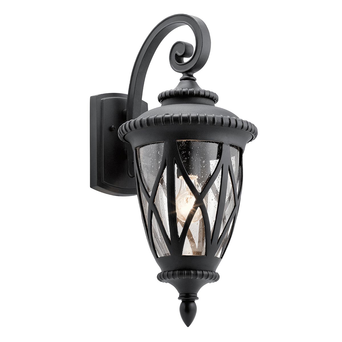 Kichler Admirals Cove 1 Light Large Outdoor Wall Lantern Textured Black