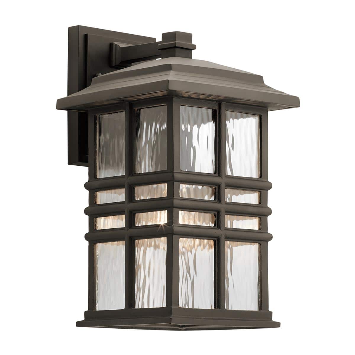 Kichler Beacon Square 1 Light Medium Outdoor Wall Lantern Olde Bronze