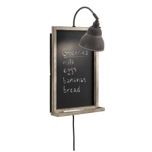 Kichler Chalkboard plug-in kitchen wall light in weathered zinc