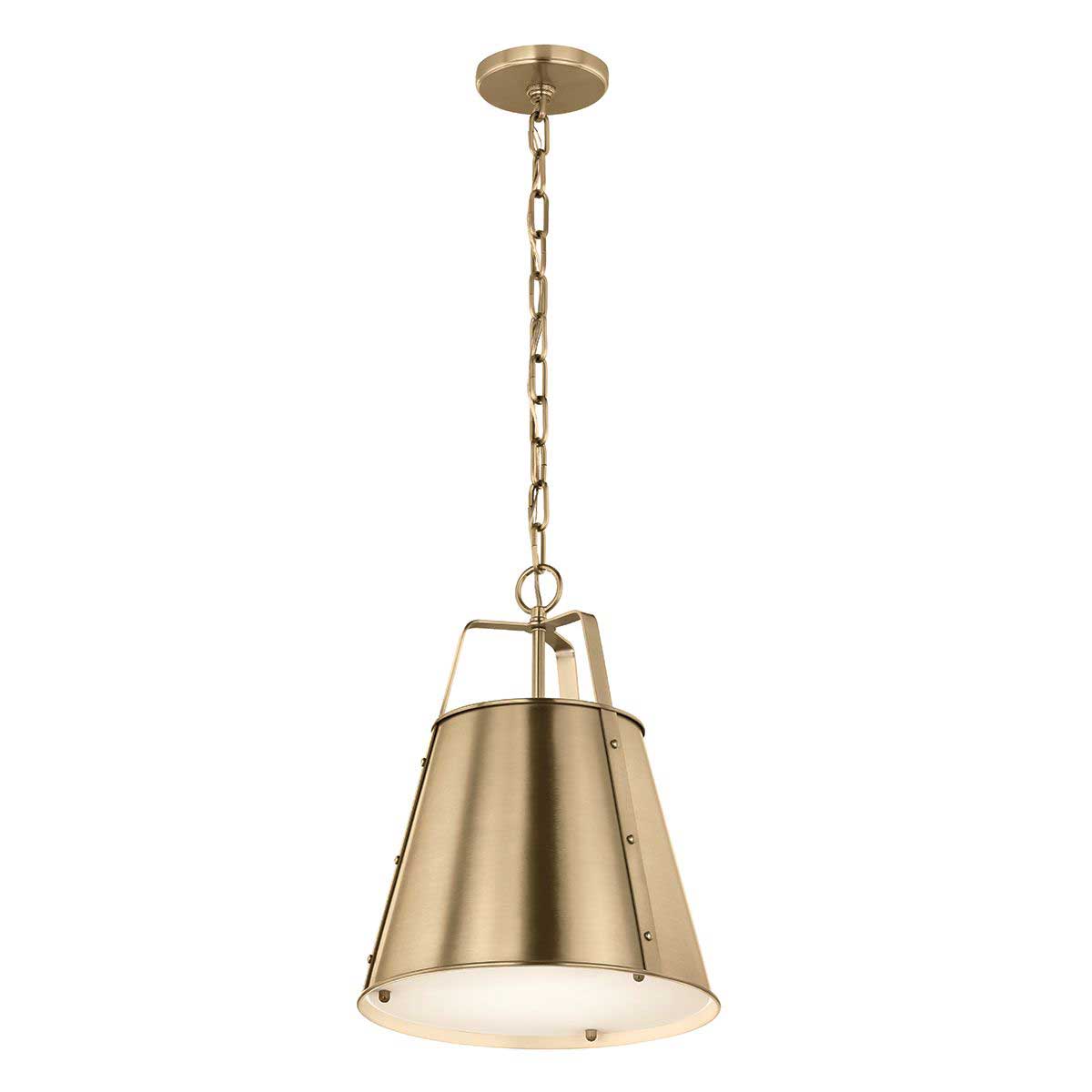 Kichler Etcher Medium 1 Light Pendant in Champagne Bronze