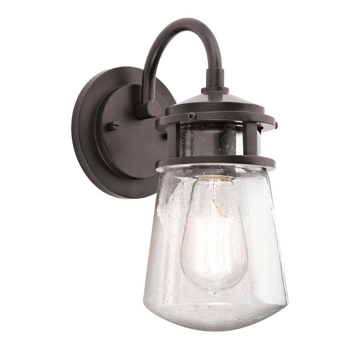 Kichler Lyndon 1 Light Small Outdoor Wall Lantern Architectural Bronze