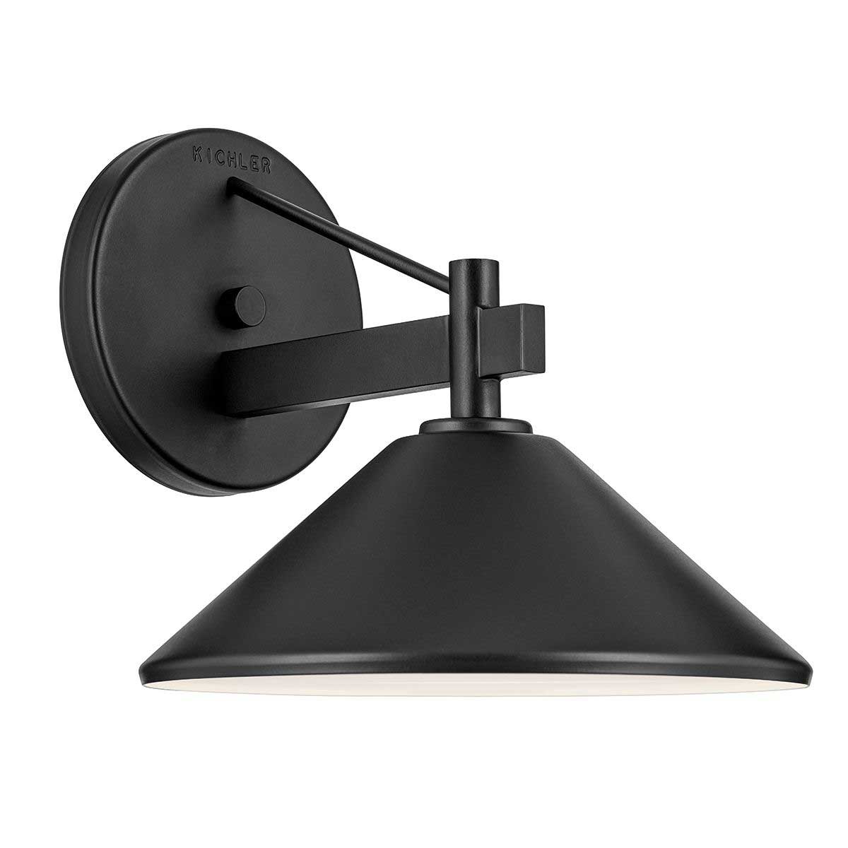 Ripley Medium Modern LED Exterior Wall Light in Black