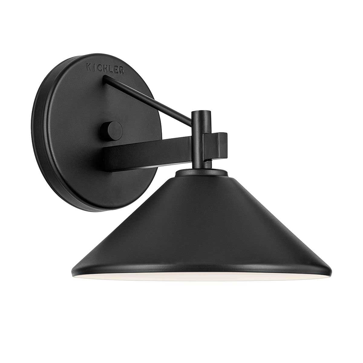 Ripley Small Modern LED Exterior Wall Light in Black