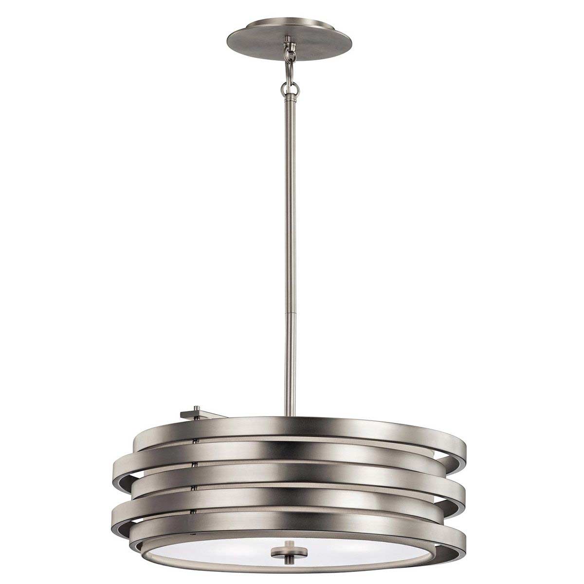 Kichler Roswell Designer 3 Light Pendant Brushed Nickel