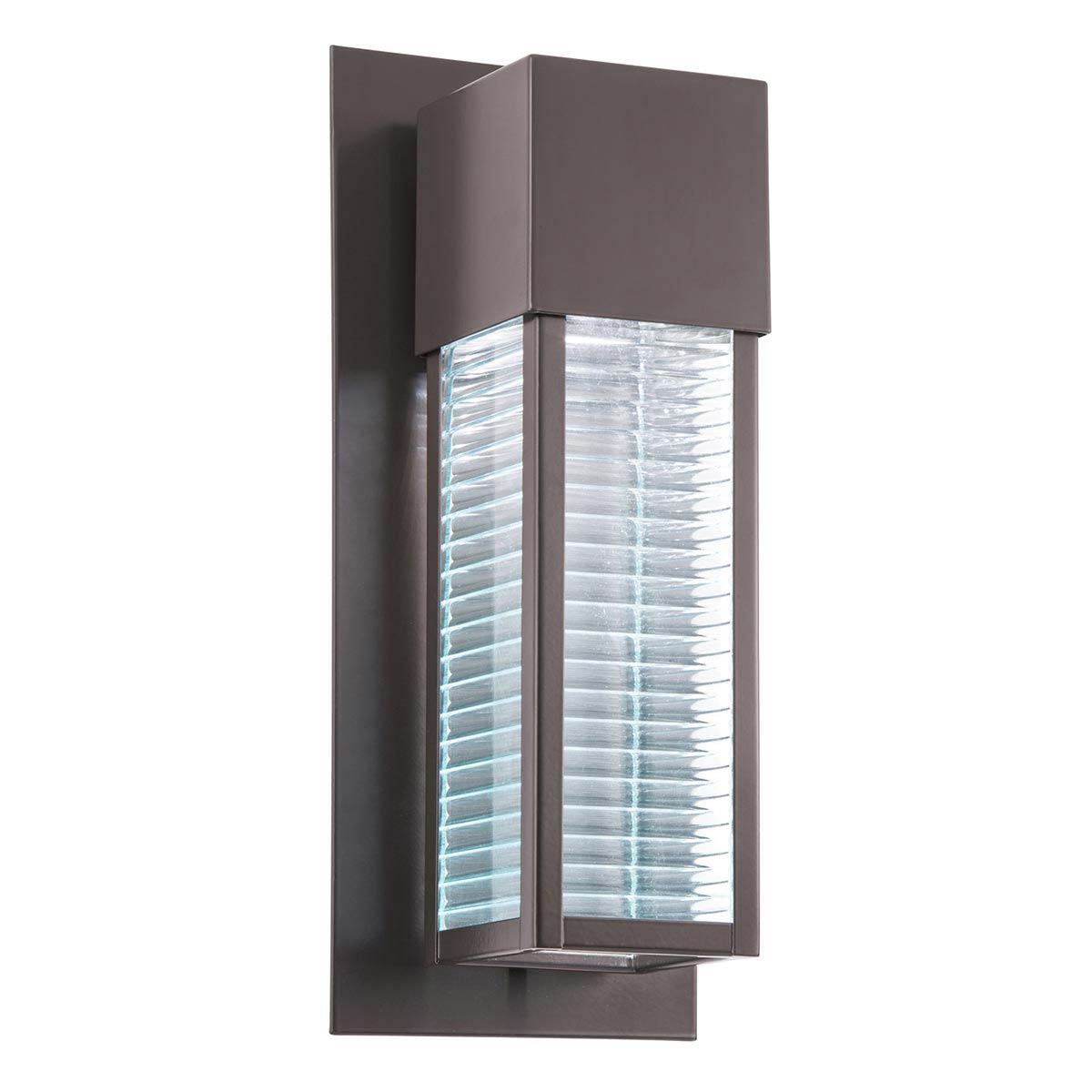 Kichler Sorel Contemporary Outdoor Wall Light Architectural Bronze LED