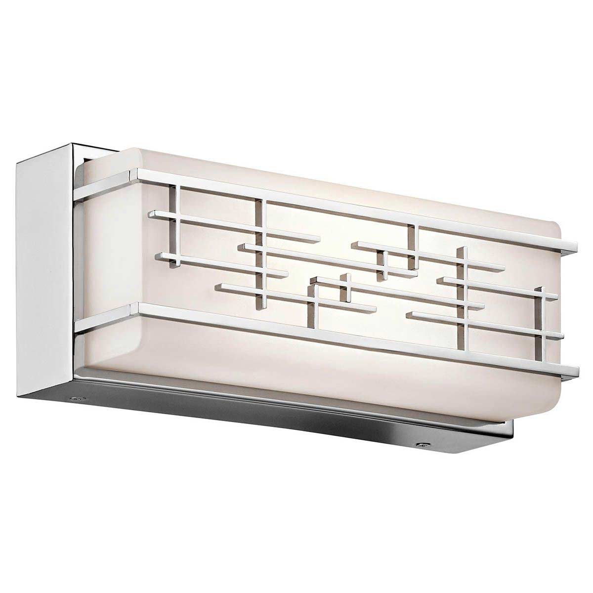 Kichler Zolon Small LED Bathroom Wall Mirror Light Chrome IP44