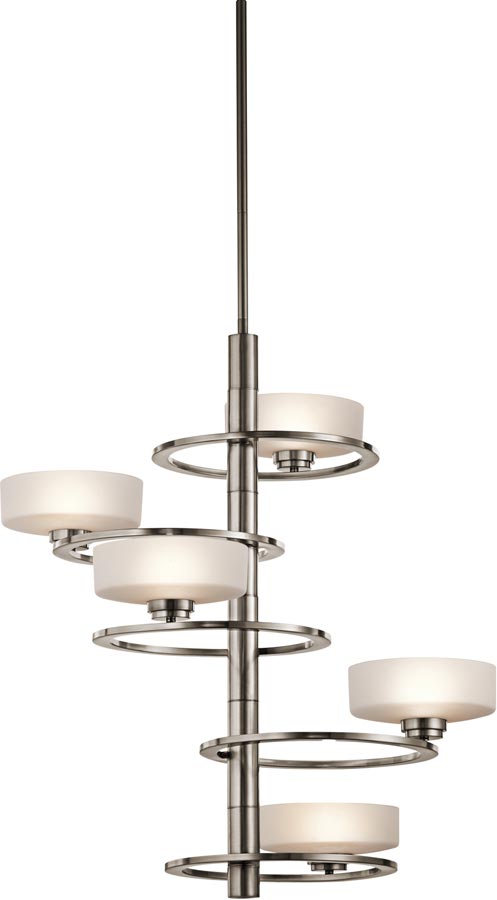 Kichler Aleeka 5 Light Vestibule Chandelier Classic Pewter