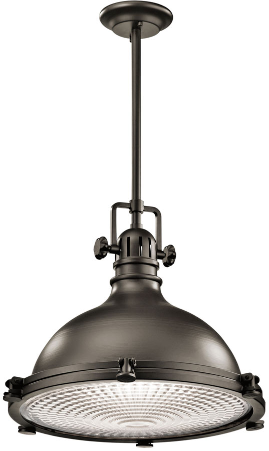 Kichler Hatteras Bay Large Industrial Kitchen Pendant Olde Bronze