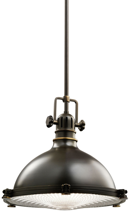 Kichler Hatteras Bay Medium Industrial Kitchen Pendant Olde Bronze