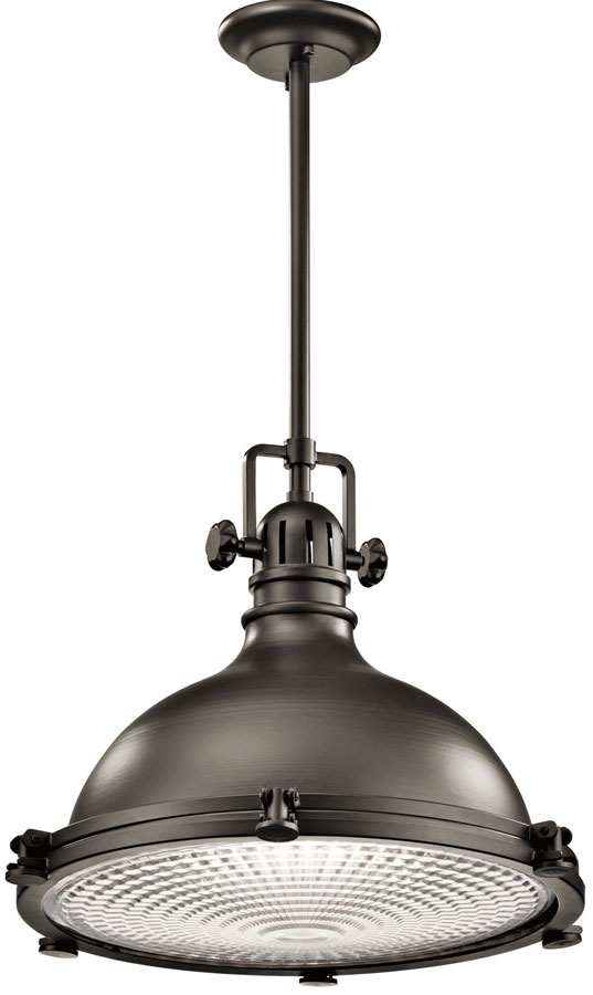 Kichler Hatteras Bay Extra Large Industrial Kitchen Pendant Olde Bronze