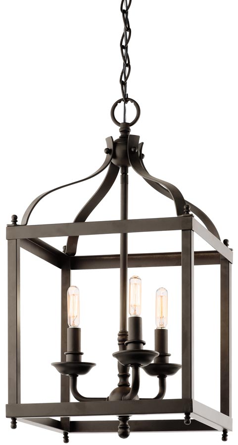 Kichler Larkin Olde Bronze 3 Light Medium Hall Lantern