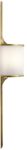 Kichler Mona Large 2 LED Bathroom Wall Light Natural Brass Opal Glass