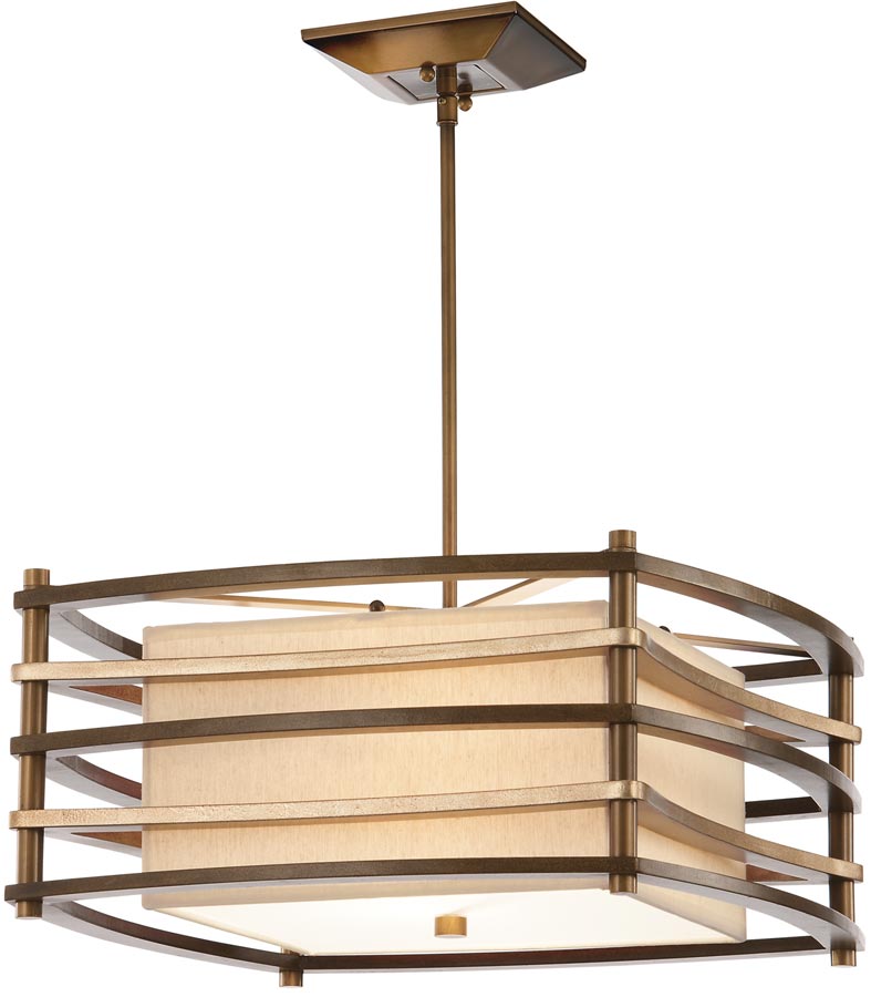 Kichler Moxie Small Retro 2 Light Pendant Cambridge Bronze