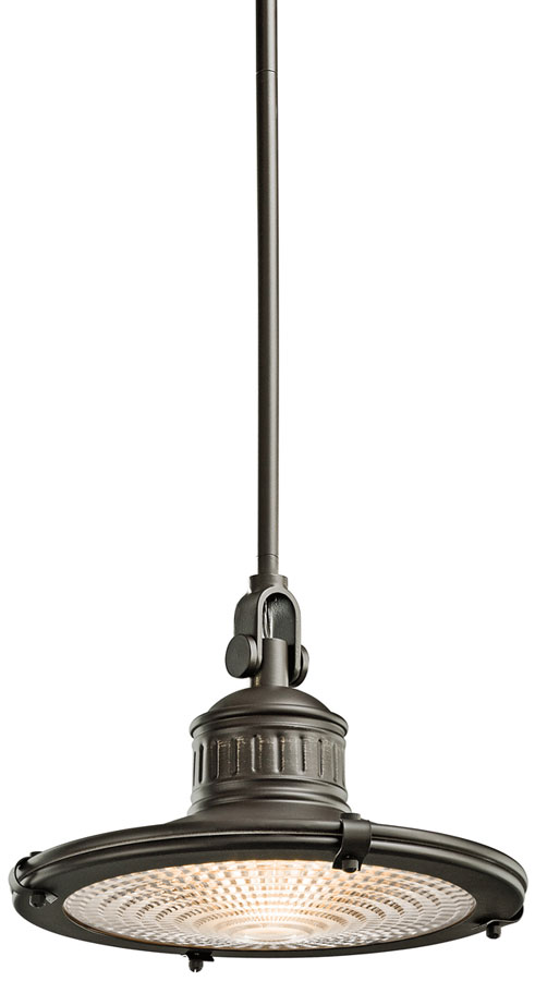 Kichler Sayre Industrial Medium Kitchen Pendant Olde bronze