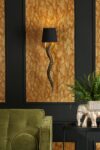 Kudu Handmade Single Wall Light Black / Gold Bespoke Shade