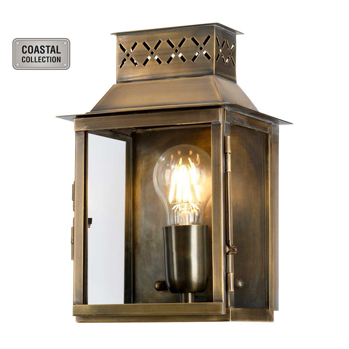 Lambeth Palace Solid Brass Replica Period Garden Wall Light