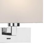 Dar Modena Switched Wall Light Chrome Bracket Only