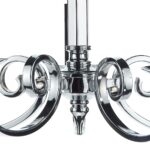 Dar Murray 5 Light Dual Mount Chandelier Polished Chrome