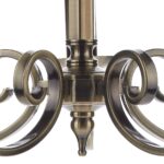 Dar Murray 5 Light Dual Mount Chandelier Antique Brass
