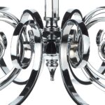 Dar Murray 8 Light Dual Mount Chandelier Polished Chrome