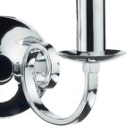 Dar Murray Switched Twin Wall Light Polished Chrome