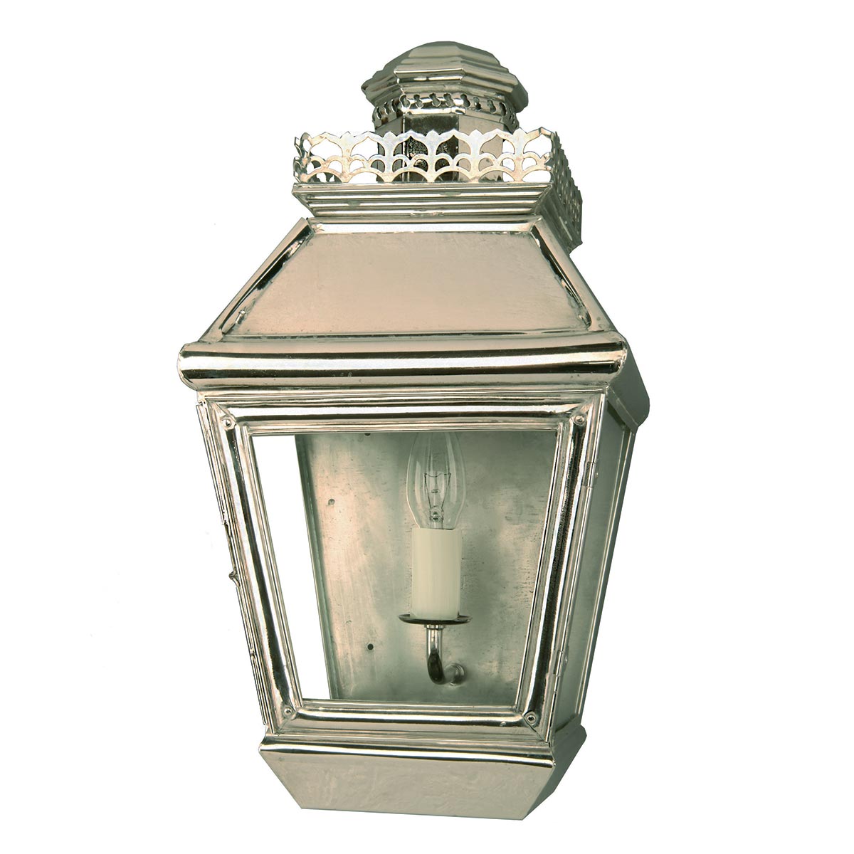Chateau Victorian Outdoor Wall Passage Lantern Polished Nickel