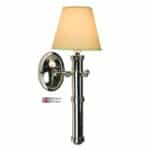 Velsheda Single Nautical Wall Light Polished Nickel Handmade