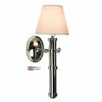 Velsheda Single Nautical Wall Light Polished Nickel Handmade