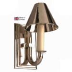 Optional 13cm Spun Coolie Shade Polished Nickel Eton Wall Light