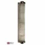 Gatsby Large Art Deco Wall Light Polished Nickel Glass Rods