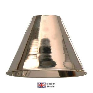 optional 13cm spun solid brass coolie shade in polished nickel