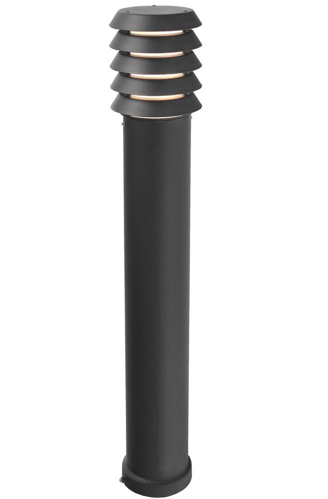 Norlys Alta Large Outdoor Bollard Light Black IP65