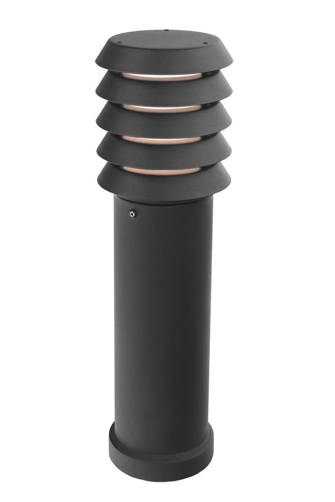 Norlys Alta Medium Outdoor Bollard Light Black IP65