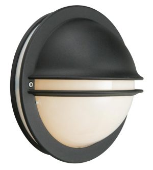 Norlys Berlin outdoor eyelid bulkhead black opal shade IP54